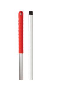 ROBERT SCOTT & SONS ABBEY HYGIENE MOP HANDLE ALUMINIUM COLOUR-CODED SCREW 125CM RED REF 103132RED (PACK OF 1)