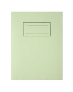 SILVINE EXERCISE BOOK RULED 229X178MM GREEN (PACK OF 10) EX102