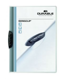 DURABLE SWINGCLIP CLIP FOLDER A4 BLACK (PACK OF 25 FOLDERS) 2260/01