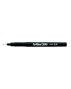 Artline 200 Fineliner Pen Fine Black (Pack Of 12) A2001