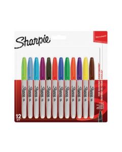 Sharpie Permanent Marker Fine Assorted (Pack Of 12) 1986438