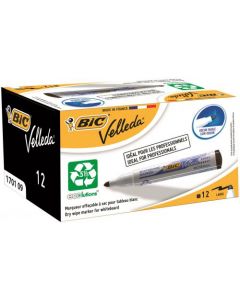 Bic Velleda 1701 Whiteboard Marker Black (Pack Of 12) 1199170109