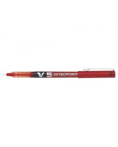 Pilot V5 Hi-Tecpoint Ultra Rollerball X Fine Red (Pack Of 12) Bxv502