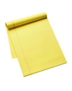 Q-Connect Ruled Stitch Bound Executive Pad 50 Pages A4 Yellow (Pack of 10) KF01387