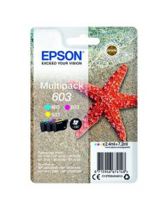 EPSON STARFISH 603 CMY INK CARTRIDGE MULTIPACK C13T03U54010