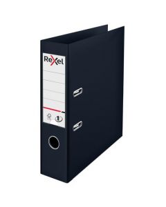 Rexel Choices 75mm Lever Arch File Polypropylene A4 Black 2115501