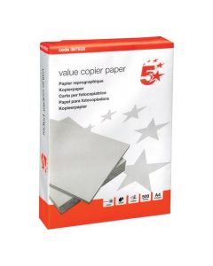 5 STAR VALUE MULTIFUNCTIONAL A4 PAPER WHITE 80GSM (PACK OF 2,500, 5 REAMS)