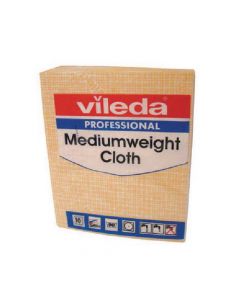 VILEDA MEDIUM WEIGHT CLOTH YELLOW (PACK OF 10) 106402