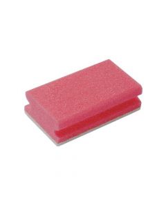FINGER GRIP SCOURERS 130X70X40MM RED (PACK OF 10) 102422