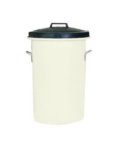 HEAVY DUTY COLOURED DUSTBIN 85 LITRE WHITE (2 HANDLES ON BASE AND 1 ON LID FOR EASY HANDLING) 311967