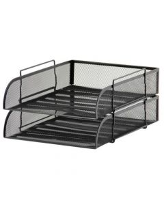 Q-Connect Mesh Letter Tray A4 Black KF00858