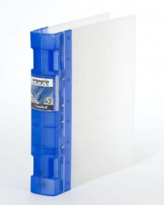 GUILDHALL GLX ERGOGRIP RING BINDER FROSTED A4 BLUE (PACK OF 2 BINDERS) 4542