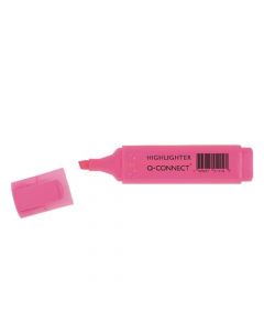 Q-Connect Pink Highlighter Pen (Pack Of 10) Kf01112