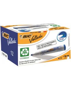 Bic Velleda 1701 Whiteboard Marker Blue (Pack Of 12) 1199170106