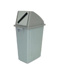 RECYCLING CONTAINER 60 LITRE PAPER LID GREY 383013