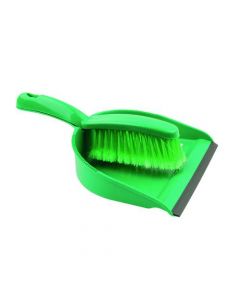 DUSTPAN AND BRUSH SET GREEN 102940GN