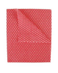 2WORK ECONOMY CLOTH 420X350MM RED (PACK OF 50) 104420RED