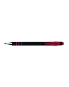 Q-Connect Lamda Ballpoint Pen Medium Red (Pack Of 12) Kf00671