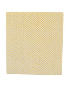 2WORK MED WEIGHT CLOTH 380X400MM YELLOW (PACK OF 5) 103179Y
