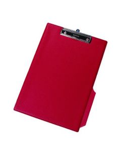 Q-Connect PVC Single Clipboard Foolscap Red KF01298