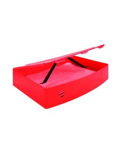Q-CONNECT POLYPROPYLENE POLYBOX FILE FOOLSCAP RED KF04104