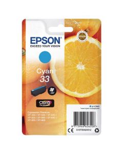 Epson 33 Cyan Inkjet Cartridge C13T33424012