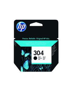 Hp 304 Black Ink Cartridge (Standard Yield, 4Ml, 120 Page Capacity) N9K06Ae