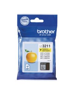 BROTHER LC-3211 YELLOW INK CARTRIDGE LC3211Y
