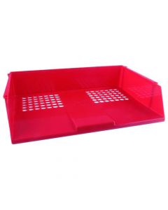 Q-Connect Wide Entry Letter Tray Red KF21691