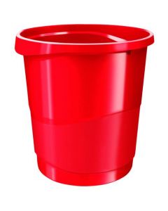 Rexel Choices 14-Litre Waste Bin Red (Stackable) 2115618