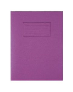 SILVINE EXERCISE BOOK RULED 229X178MM PURPLE (PACK OF 10) EX100