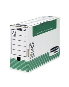 FELLOWES BANKERS BOX TRANSFER FILE 120MM FC GREEN (PACK OF 10) 1179201