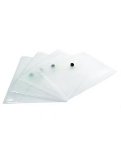 Q-CONNECT POLYPROPYLENE DOCUMENT FOLDER A5 CLEAR (PACK OF 12) KF02470