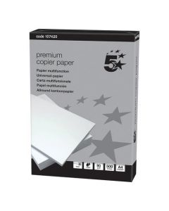 5 Star Elite Premium Copier (Navigator) Ream-Wrapped 90gsm A4 White [500 Sheets]