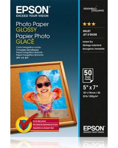 Epson Photo Paper Glossy 13x18cm 200gsm (Pack of 50) C13S042545