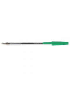 Q-Connect Ballpoint Pen Medium Green (Pack Of 20) Kf34045