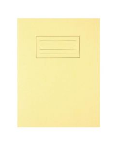 SILVINE EXERCISE BOOK RULED 229X178MM YELLOW (PACK OF 10) EX103