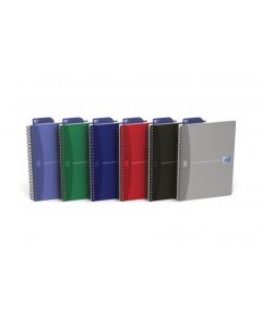 OXFORD CARD COVER WIREBOUND NOTEBOOK A5 ASSORTED (PACK OF 5) 100103741