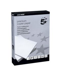 5 Star Elite Premium Copier Paper Smooth Ream-Wrapped 80gsm A4 White [500 Sheets]