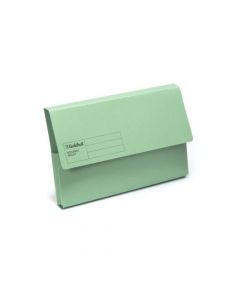 Exacompta Guildhall Document Wallet Foolscap Green (Pack of 50) GDW1-GRN