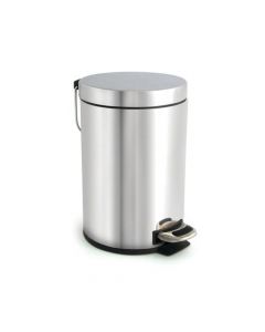 PEDAL BIN WITH REMOVABLE INNER BUCKET 3 LITRE STAINLESS STEEL