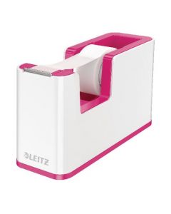 LEITZ WOW TAPE DISPENSER DUAL COLOUR WHITE/PINK 53641023  (PACK OF 1)