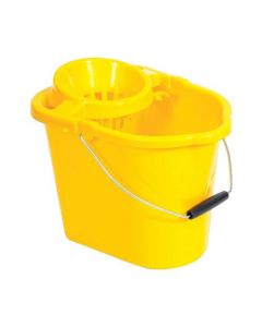 OVAL MOP BUCKET 12 LITRE YELLOW (PACK OF 1)