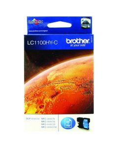 Brother Lc-1100 High Yield Cyan Inkjet Cartridge Lc1100Hyc