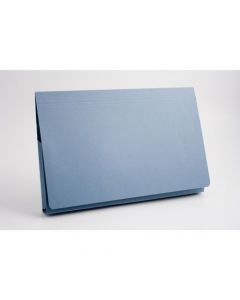Exacompta Guildhall Full Flap Pocket Wallet Foolscap Blue (Pack of 50) PW2-BLU