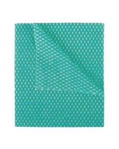 2WORK ECONOMY CLOTH 420X350MM GREEN (PACK OF 50) 104420GREEN