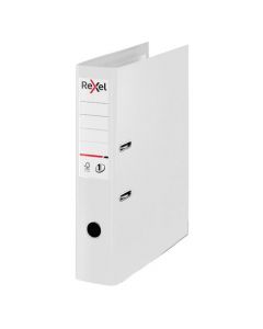 Rexel Choices 75mm Lever Arch File Polypropylene White 2115515