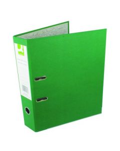 Q-CONNECT LEVER ARCH FILE PAPERBACKED FOOLSCAP GREEN  KF20032 (PACK OF 10)