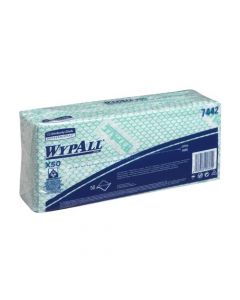 WYPALL X50 CLEANING CLOTHS GREEN (PACK OF 50) 7442