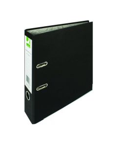 Q-CONNECT LEVER ARCH FILE PAPERBACKED A4 BLACK (PACK OF 10) KF20038